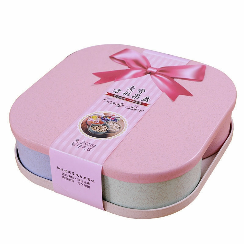Pink Divided Serving Box - Picture 2 of 14